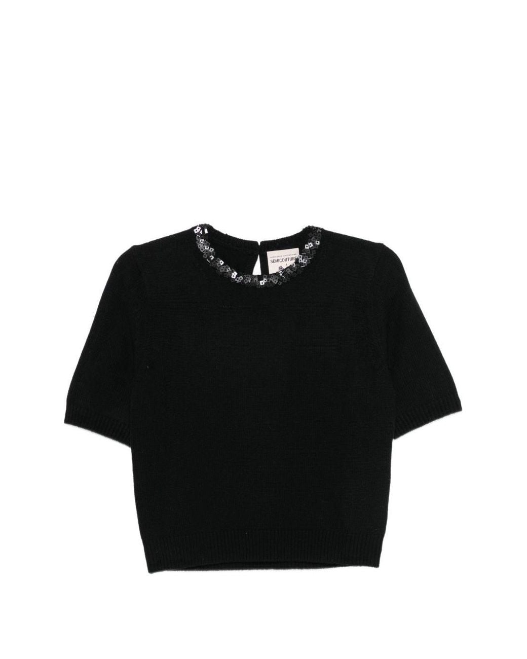 Semicouture Black Kate Wool Sweater