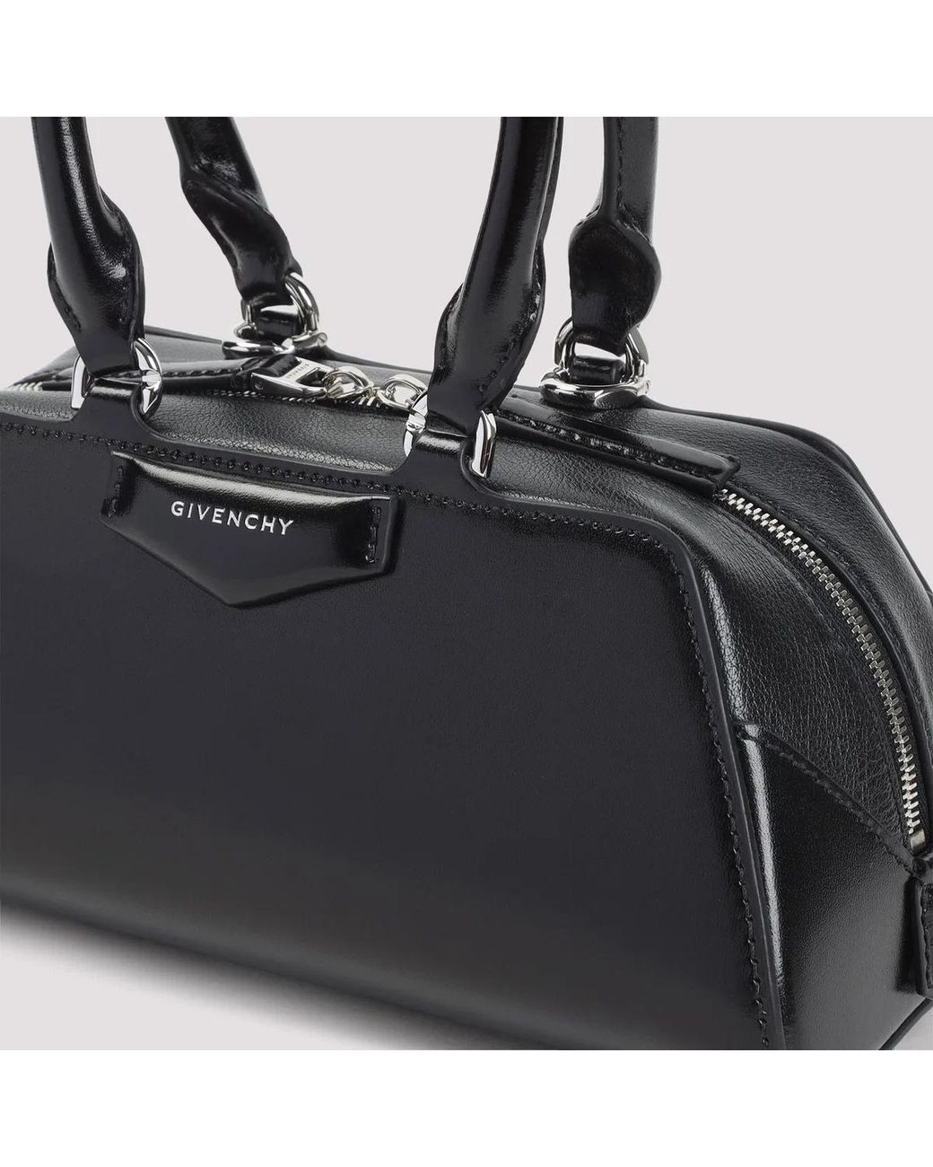 Givenchy Black Antigona East-West Mini Leather Bag