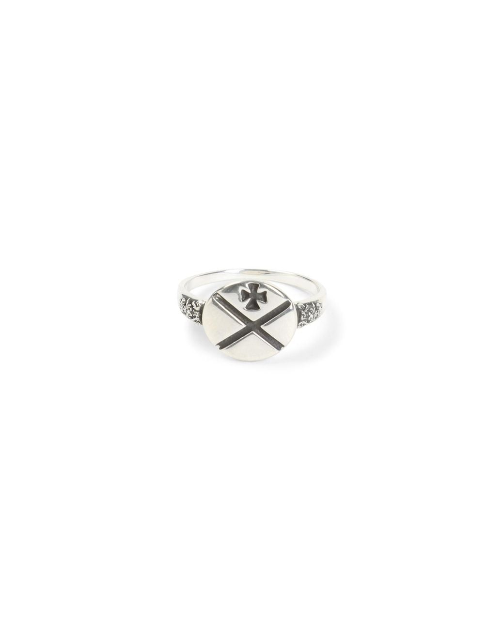 Enfants Riches Deprimes White German X Ring for men