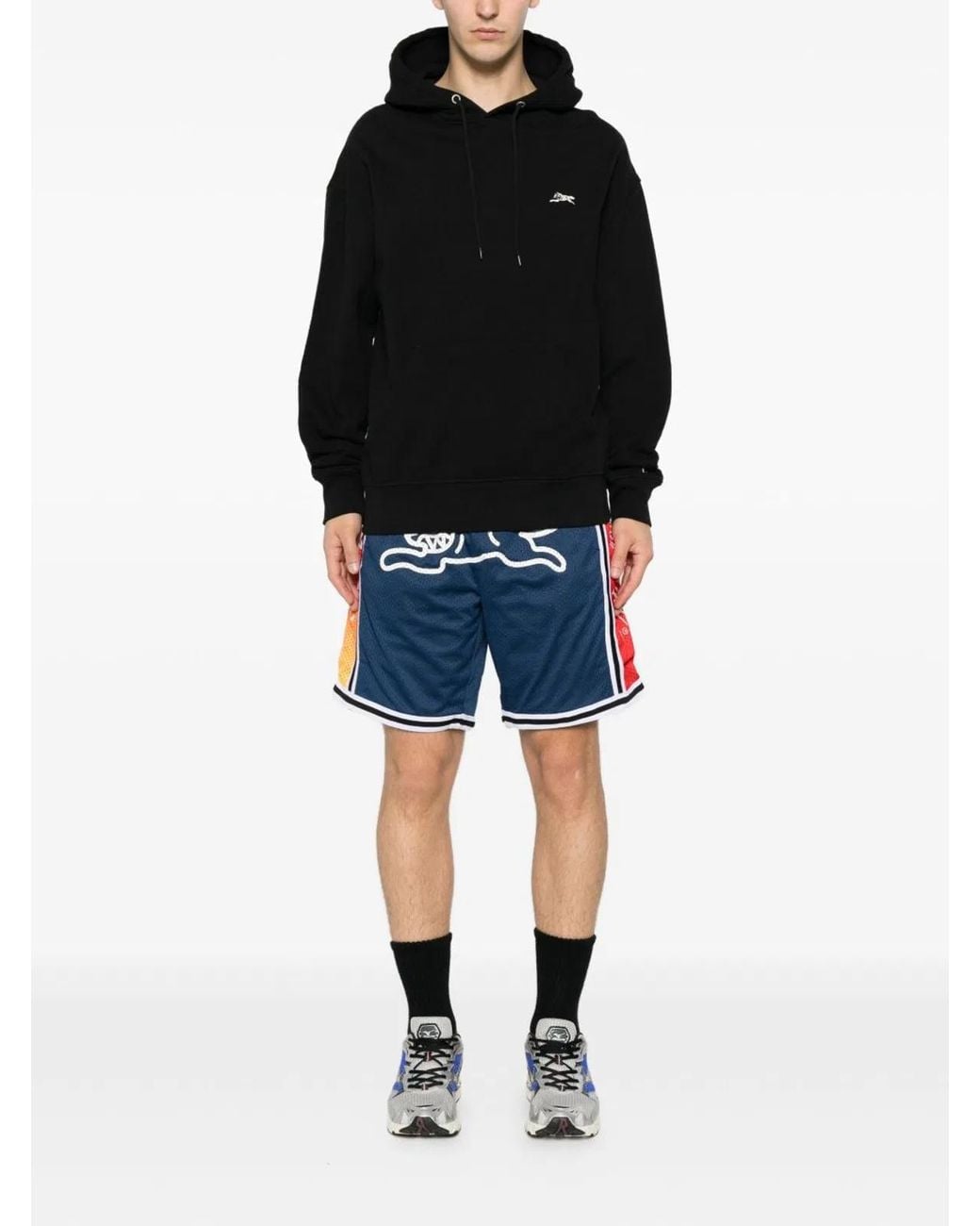BBCICECREAM Black Logo Cotton Hoodie for men