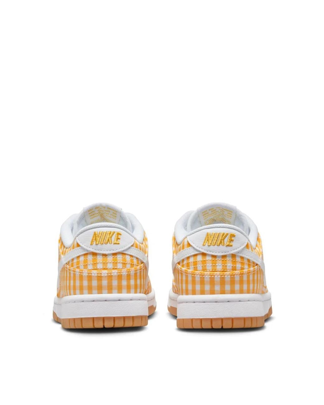 Nike Yellow Dunk Low Ewt 'Gingham' Sneakers