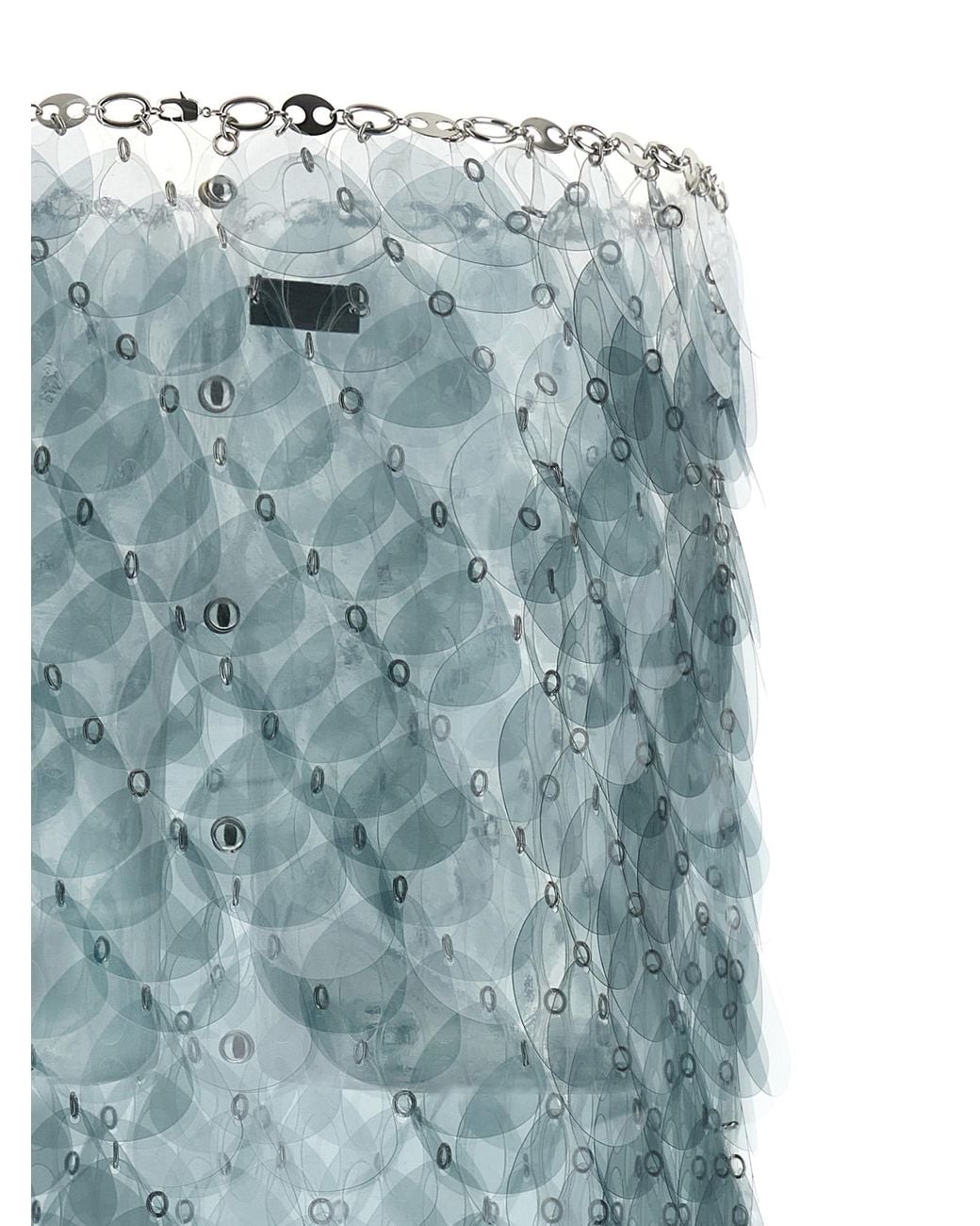 Rabanne Blue Bilics Fabric Skirt