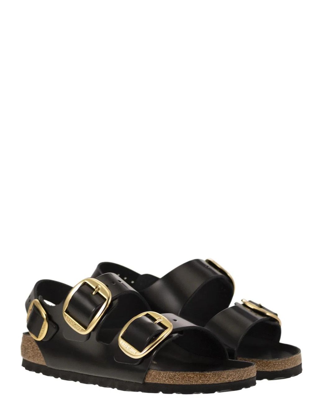 Birkenstock Black Milano Big Buckle