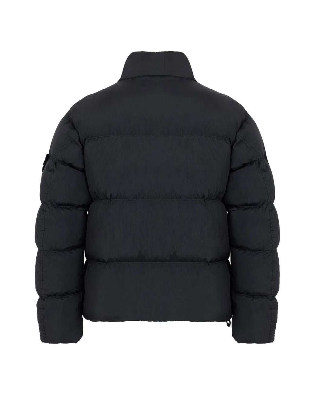 Stone Island Black Crinkle Reps Ny Down Jacket for men