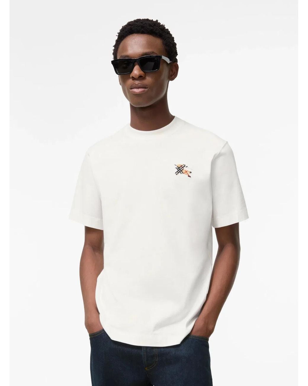 Burberry White Knight T-Shirt for men