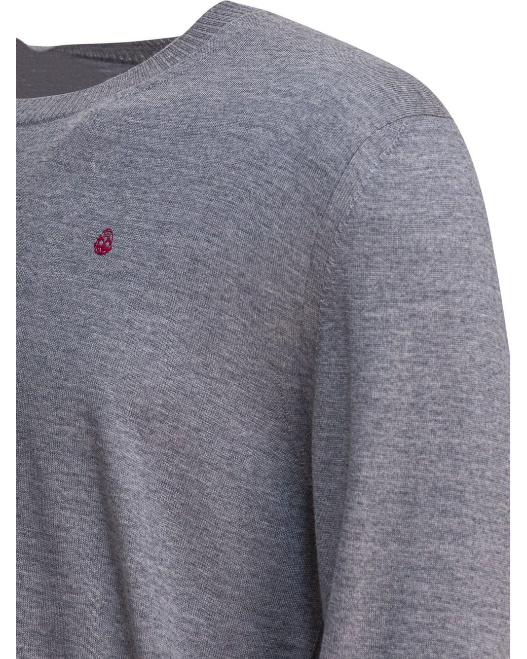 Alexander McQueen Blue Skull Pattern Sweater for men