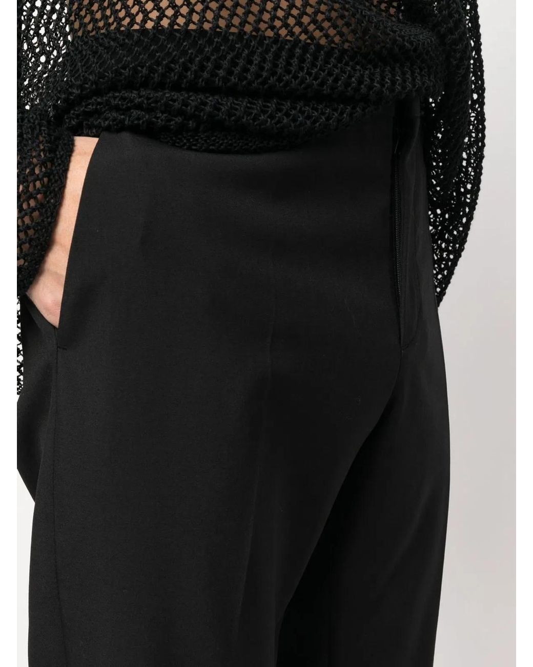 Valentino Garavani Black Wool Pant for men