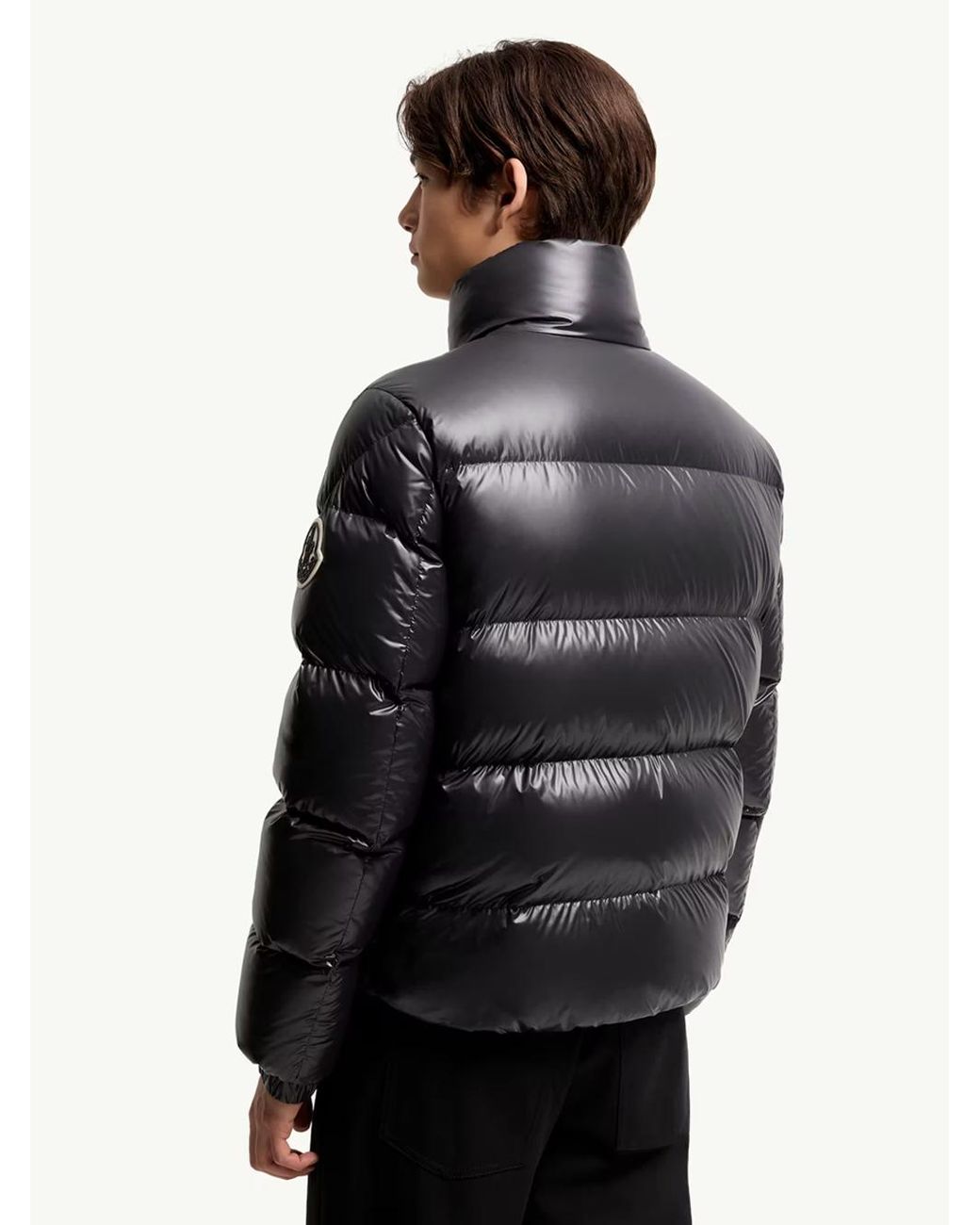 Moncler Black Piumino Corto "Bendola" for men