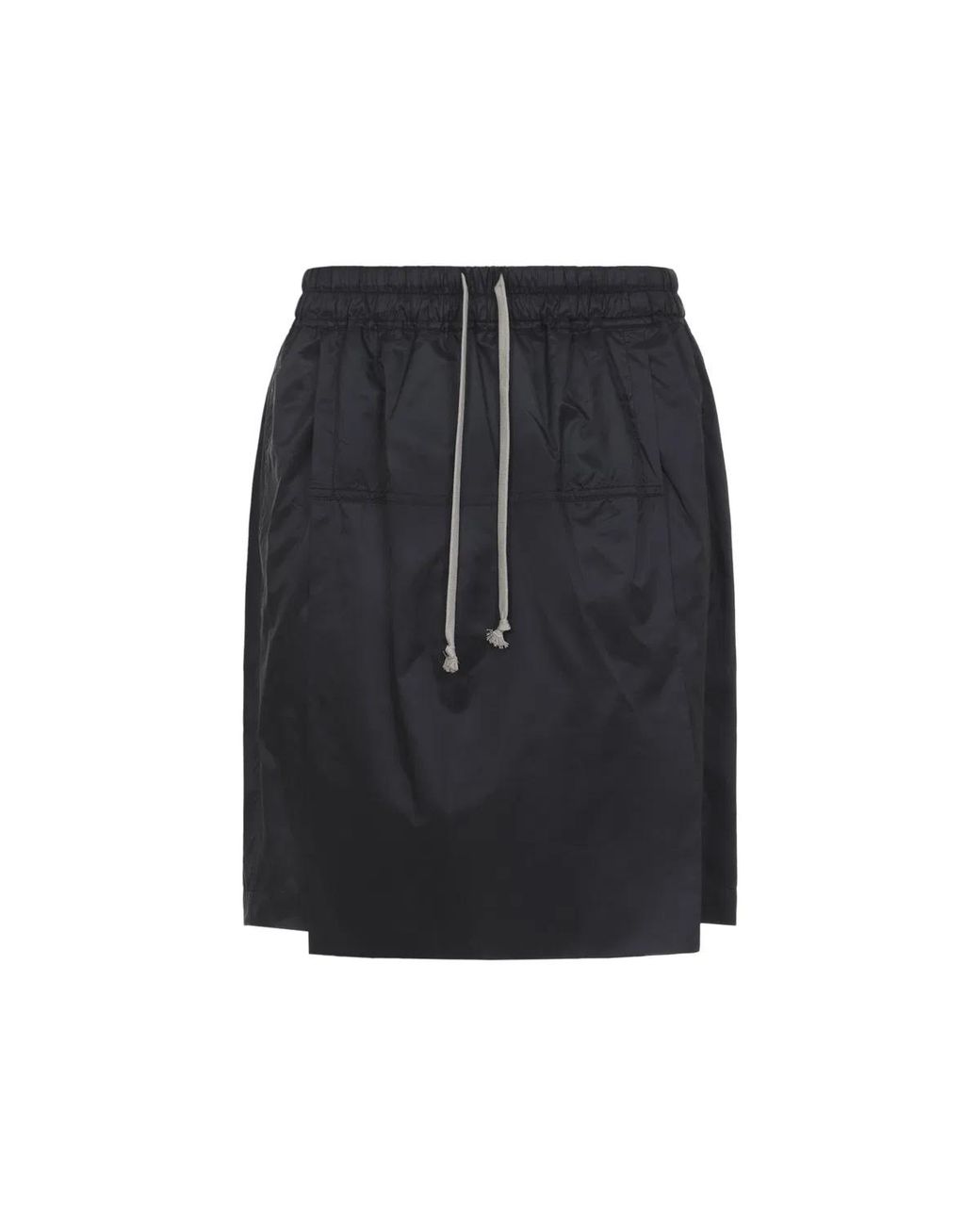 Moncler Black Drawstring Kilt Shorts for men