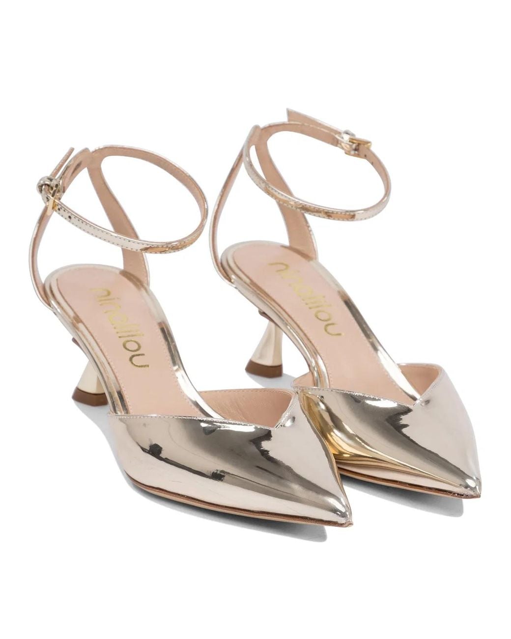 Ninalilou White Rubber Heeled Shoes