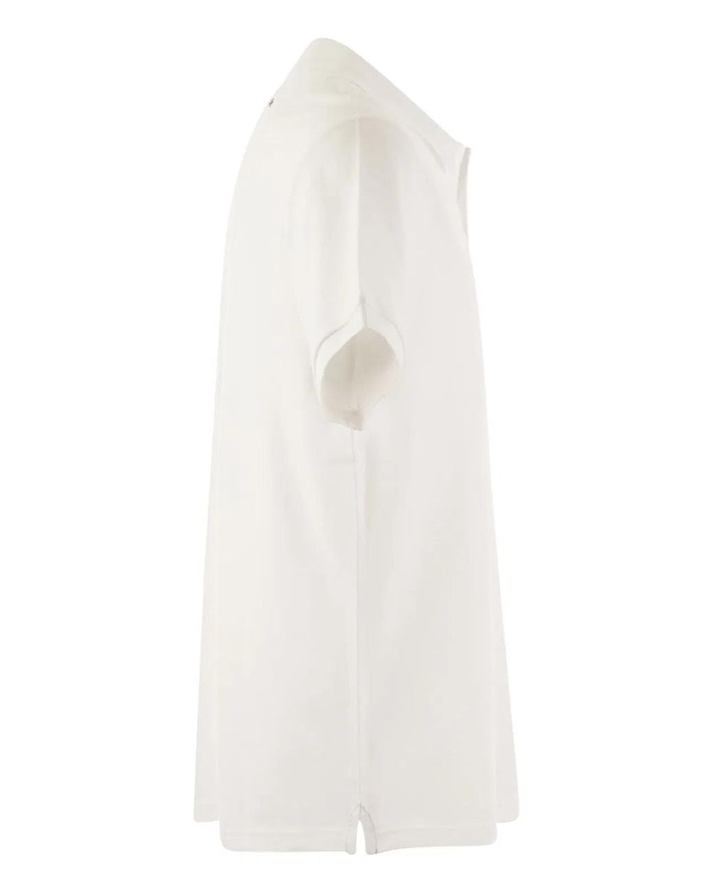 Vilebrequin White Organic Cotton Pique Polo Shirt for men