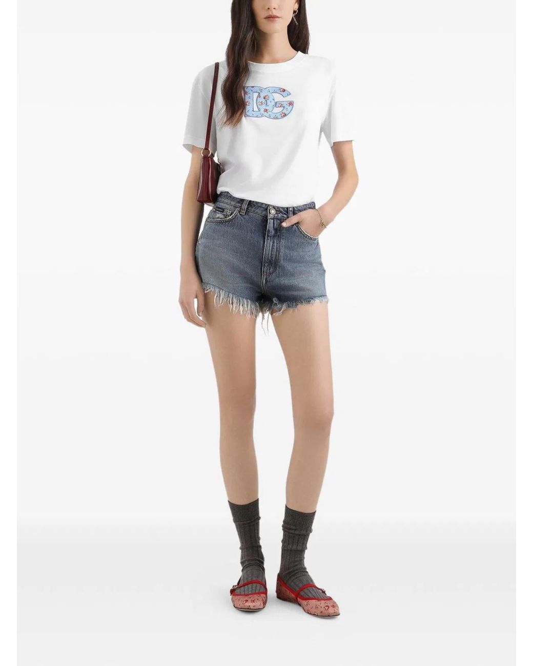 Dolce & Gabbana White Dolce & Gabbana Cotton Logo T-Shirt