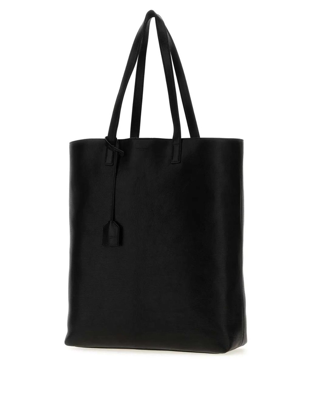 Saint Laurent Black Leather Shopping Bag