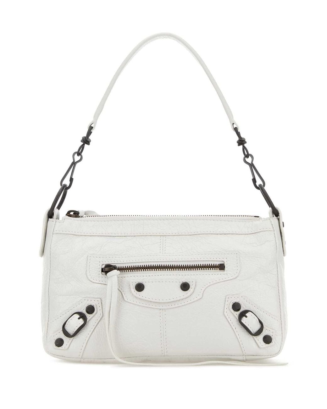 Balenciaga Natural Le City Moto Mini Handbag