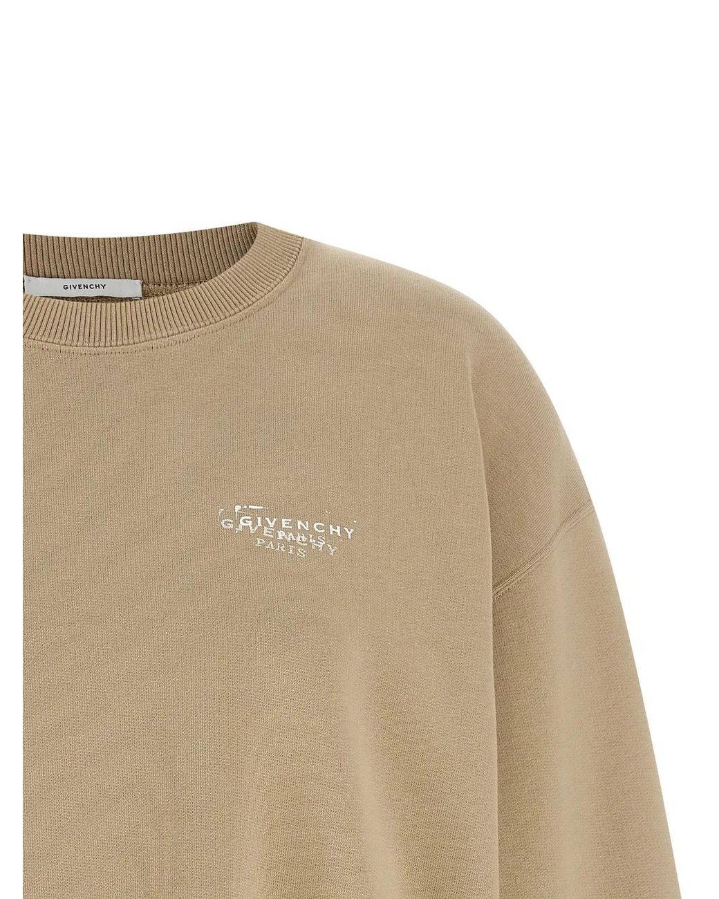 Givenchy Natural 'Logo Stamp' Sweatshirt