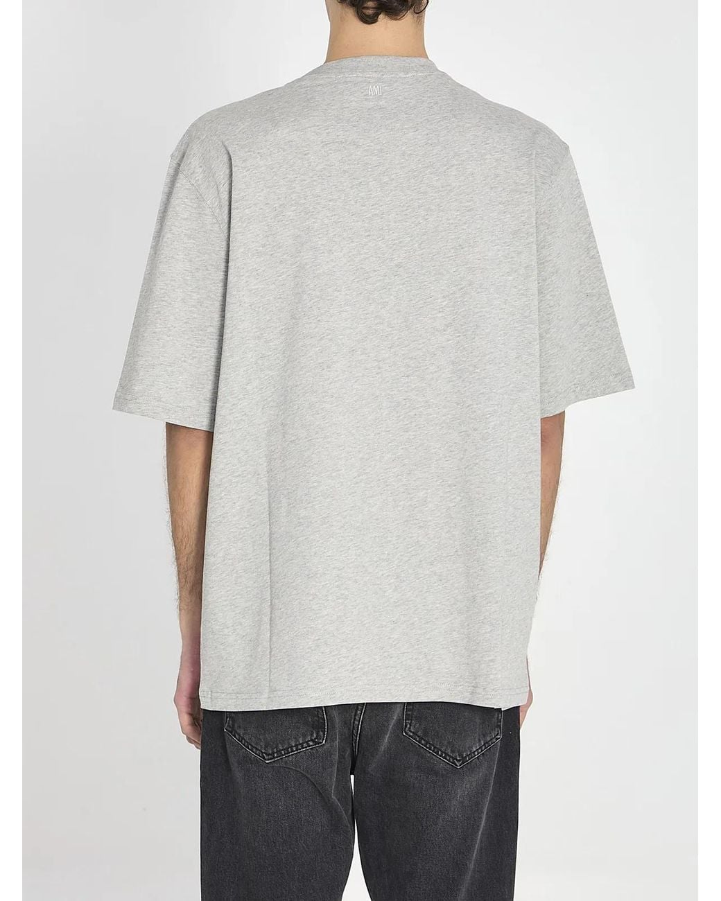 AMI Gray T-Shirt for men