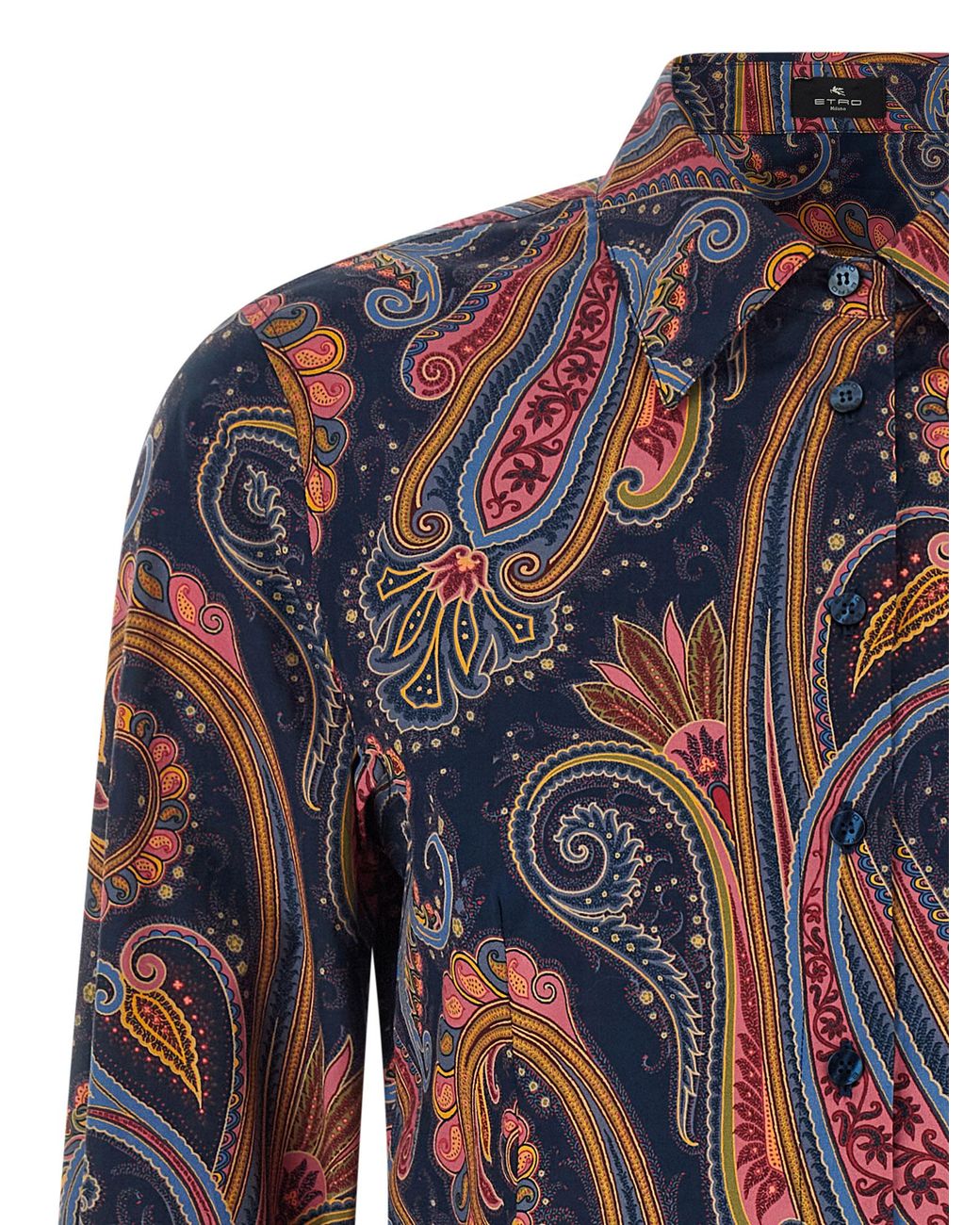 Etro Blue Floral Paisley Shirt