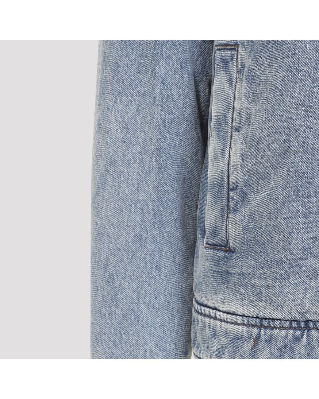 AMI Blue Adc Zipped Jacket for men