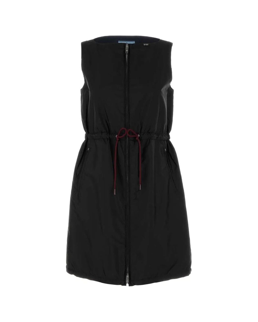 Prada Black Round Neck Mini Dress