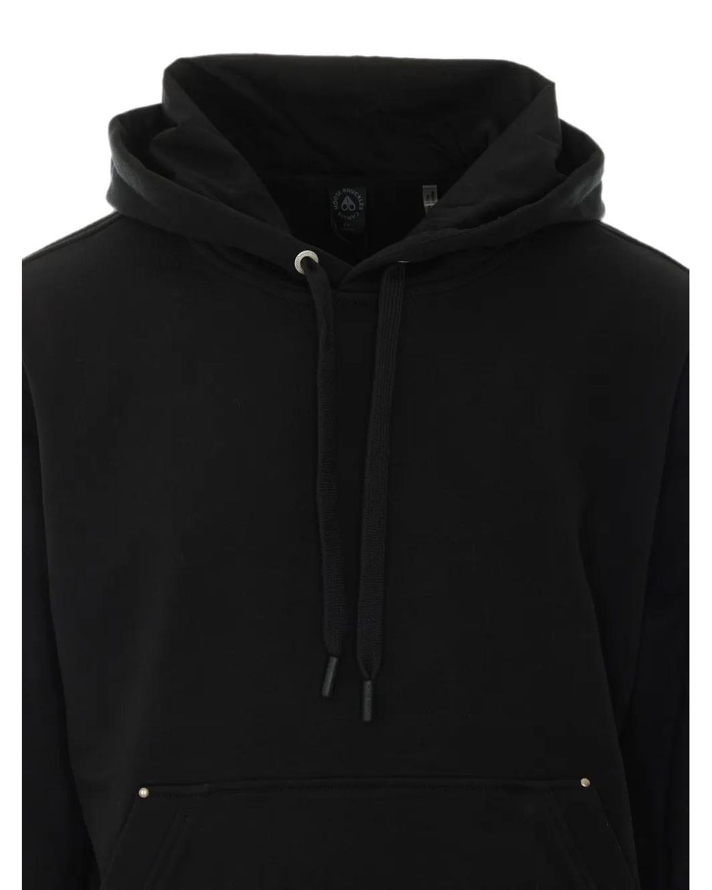 Moose Knuckles Black Hartsfield Hoodie for men