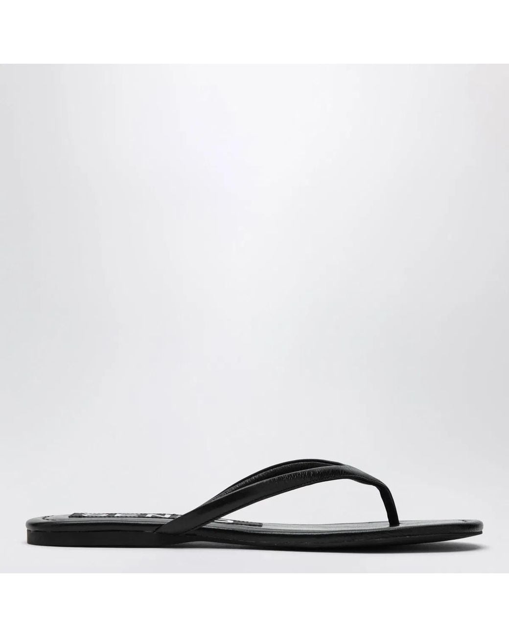 Senso Black Ebony Leather Nora Slides