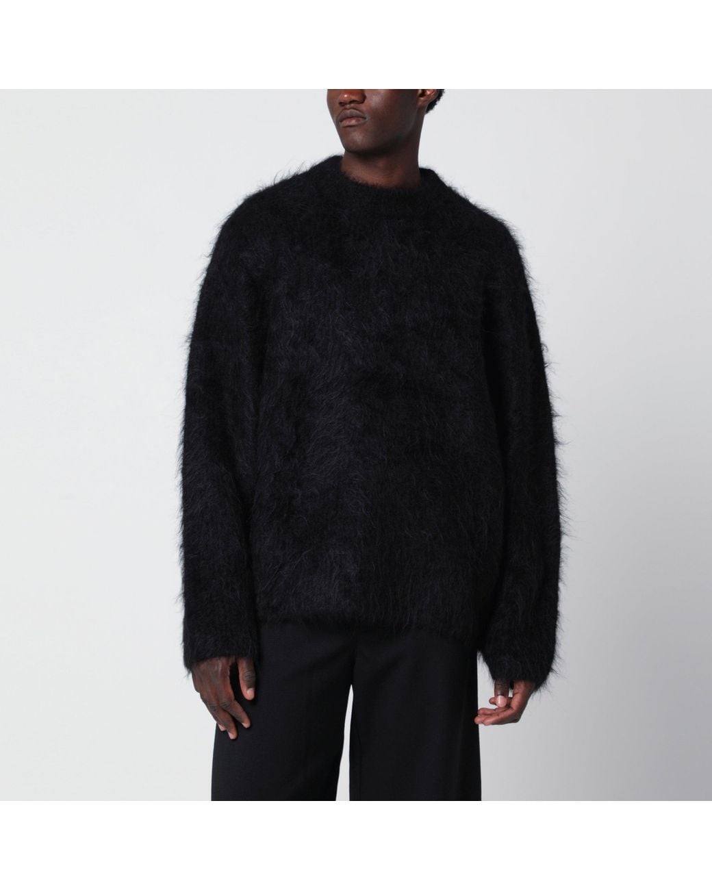 Séfr Black Haru Alpaca Sweater for men