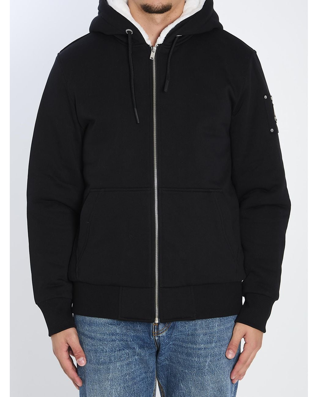 Moose Knuckles Black Classic Bunny Hoodie for men