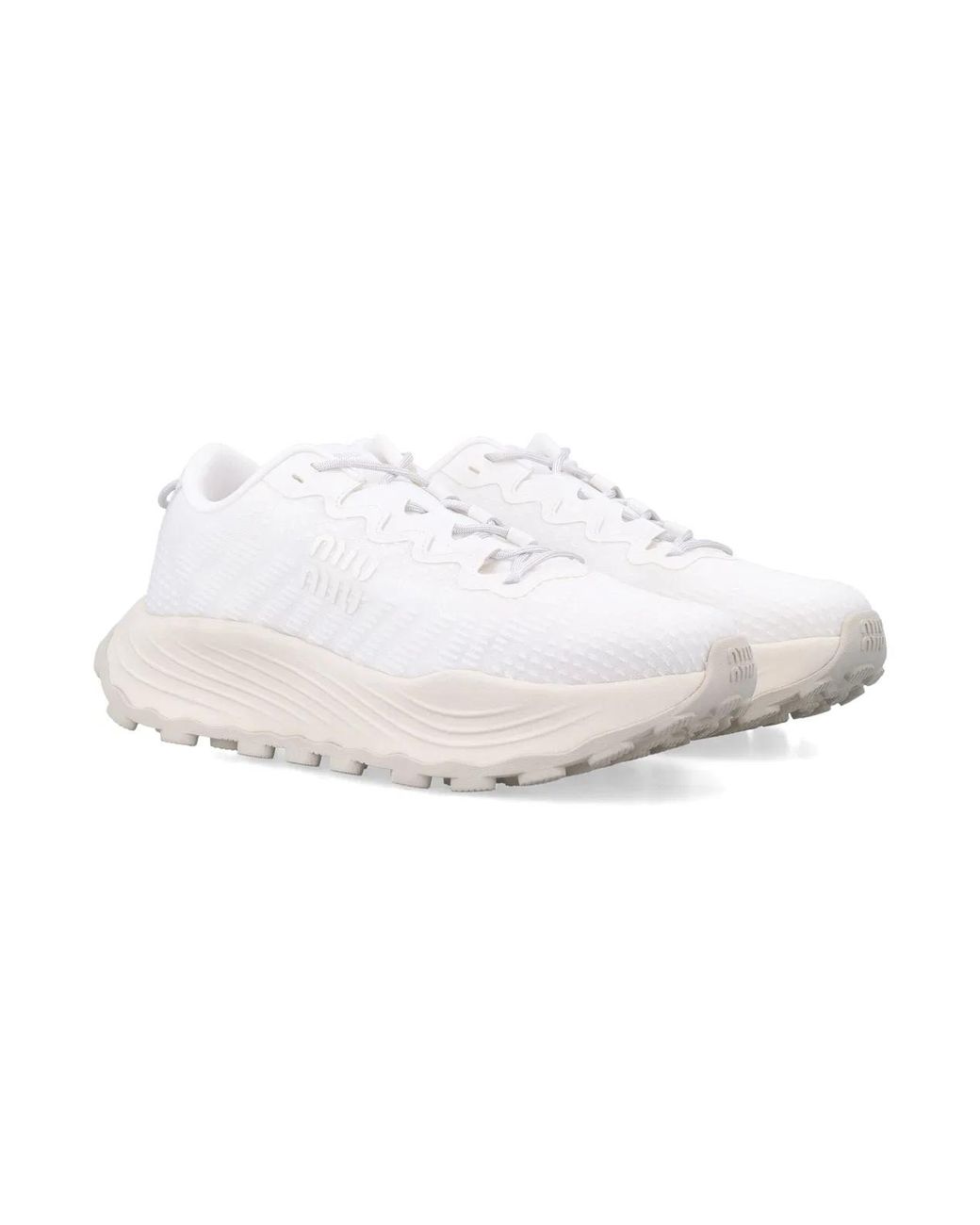 Miu Miu White Energy Tech Sneakers
