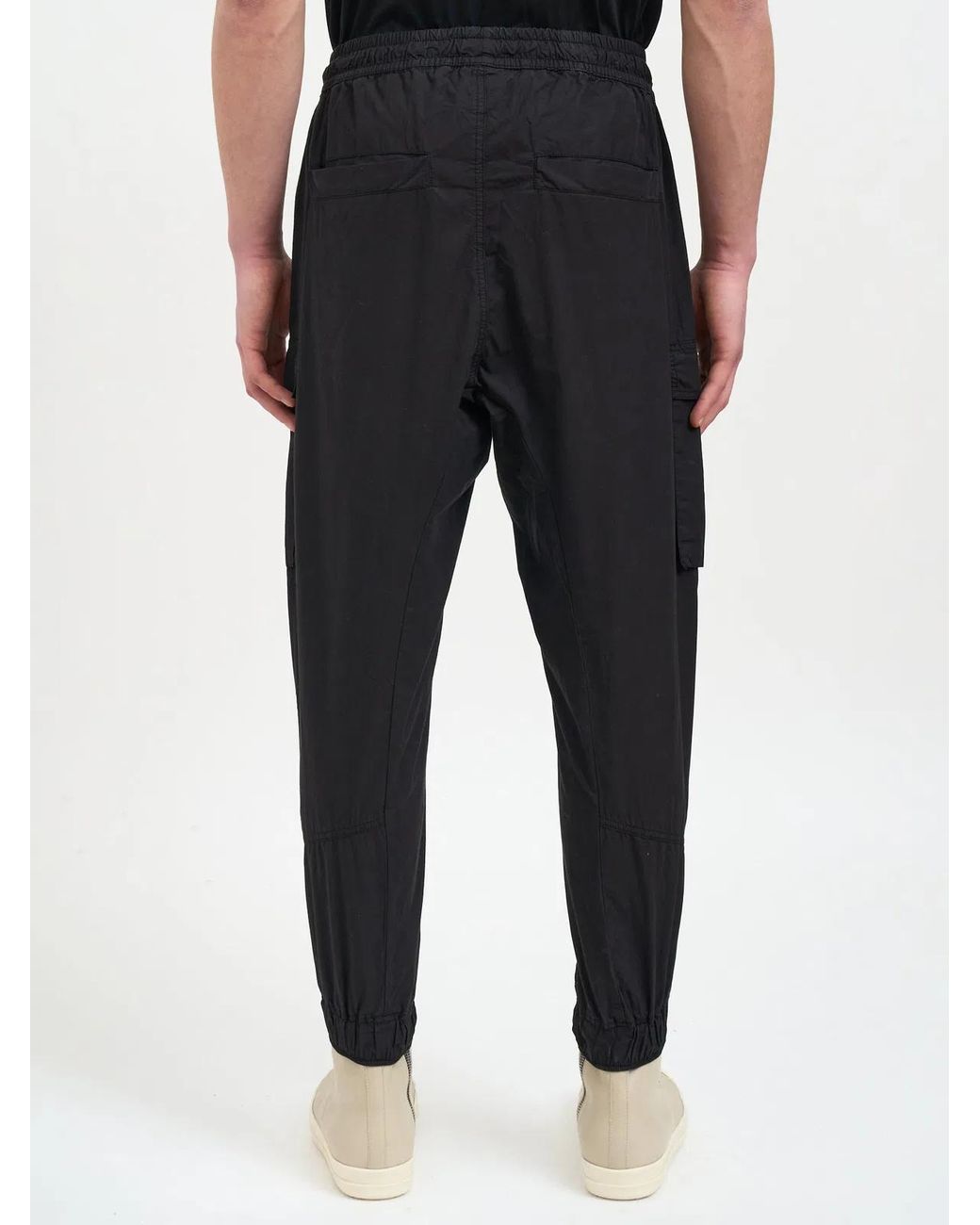 Thom Krom Black Cargo Jogger Pants for men