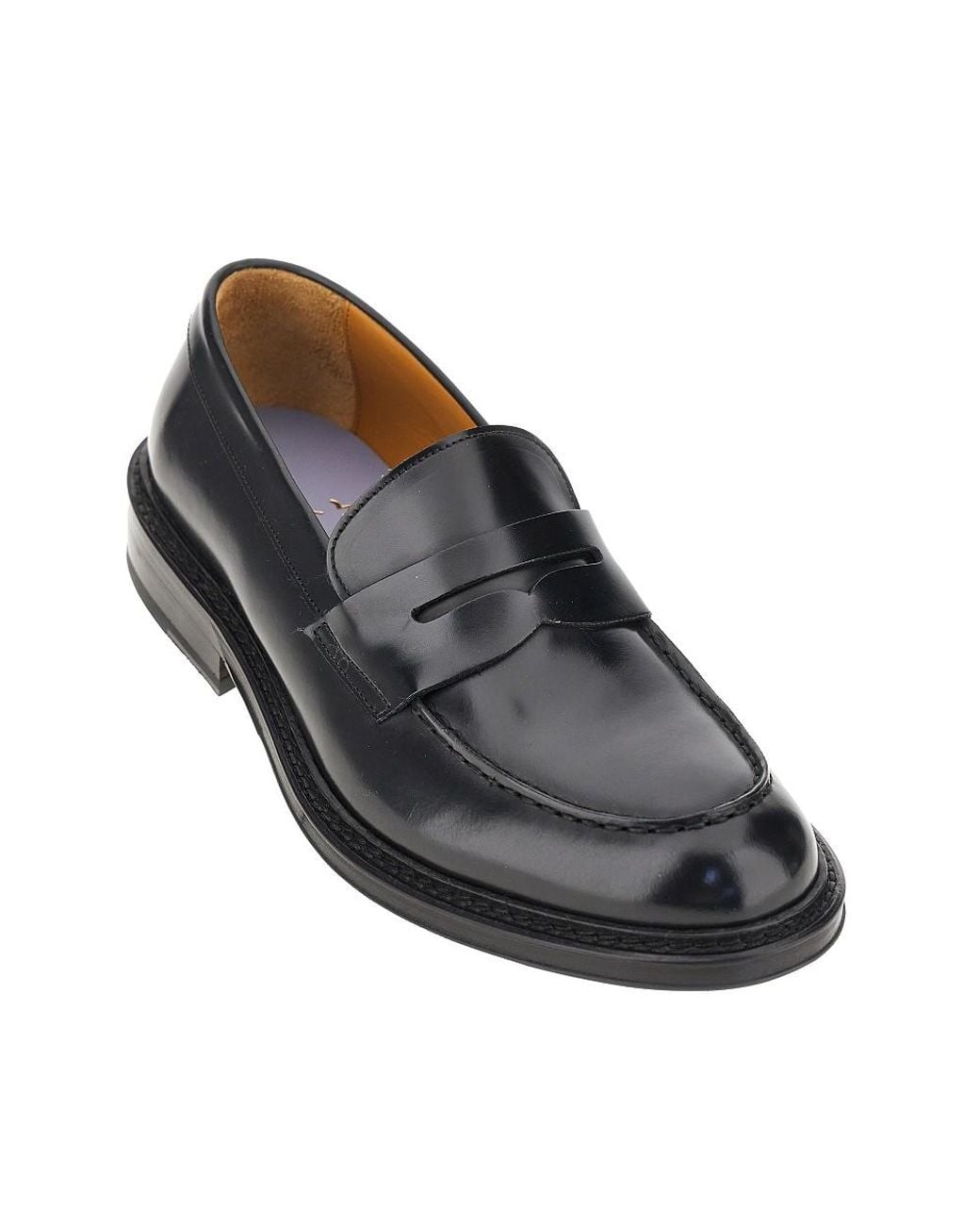 JUAN LACARCEL BY CALCE Black Leather Loafers for men