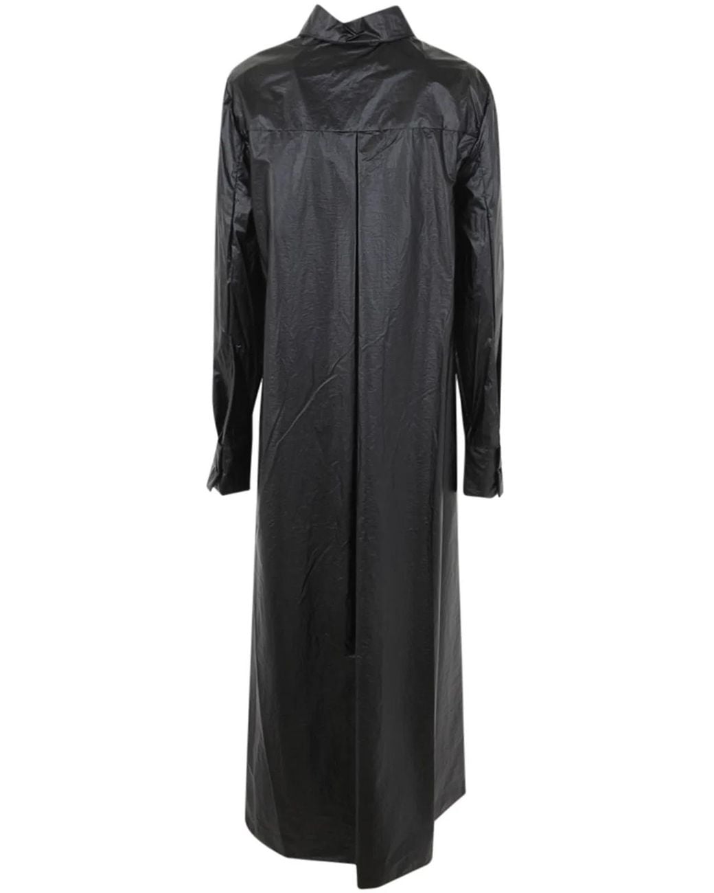 Maria Calderara Black Wrap Choc Parachute Shirt