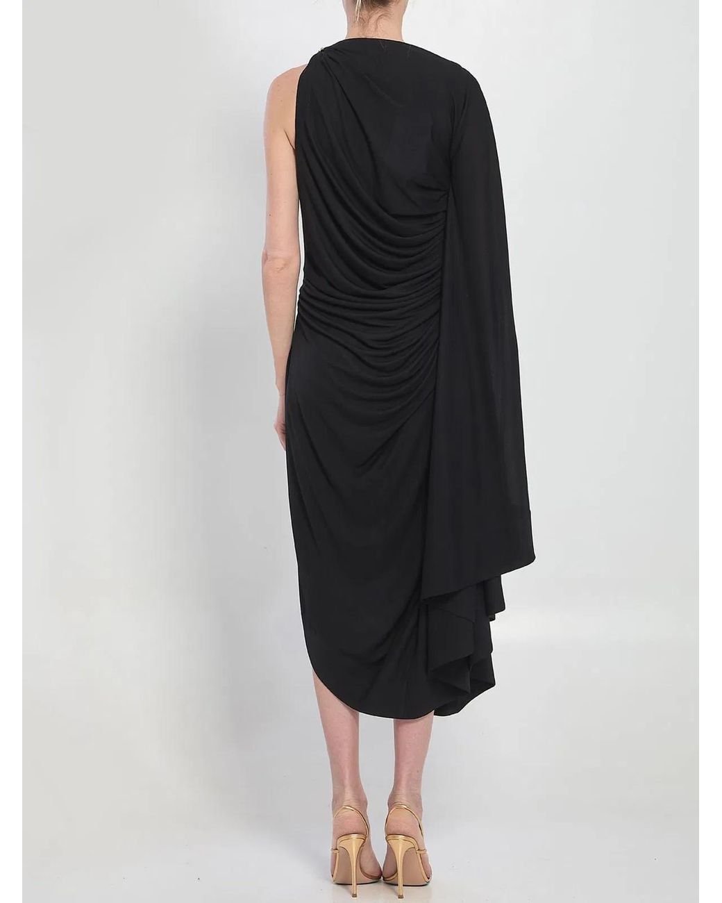 Bottega Veneta Black Draped Dress