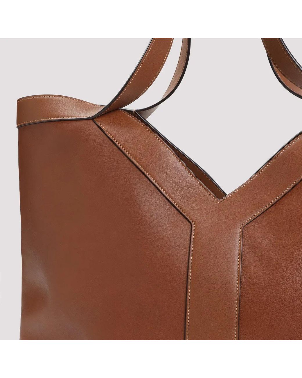 Saint Laurent Brown Y Leather Tote Bag for men