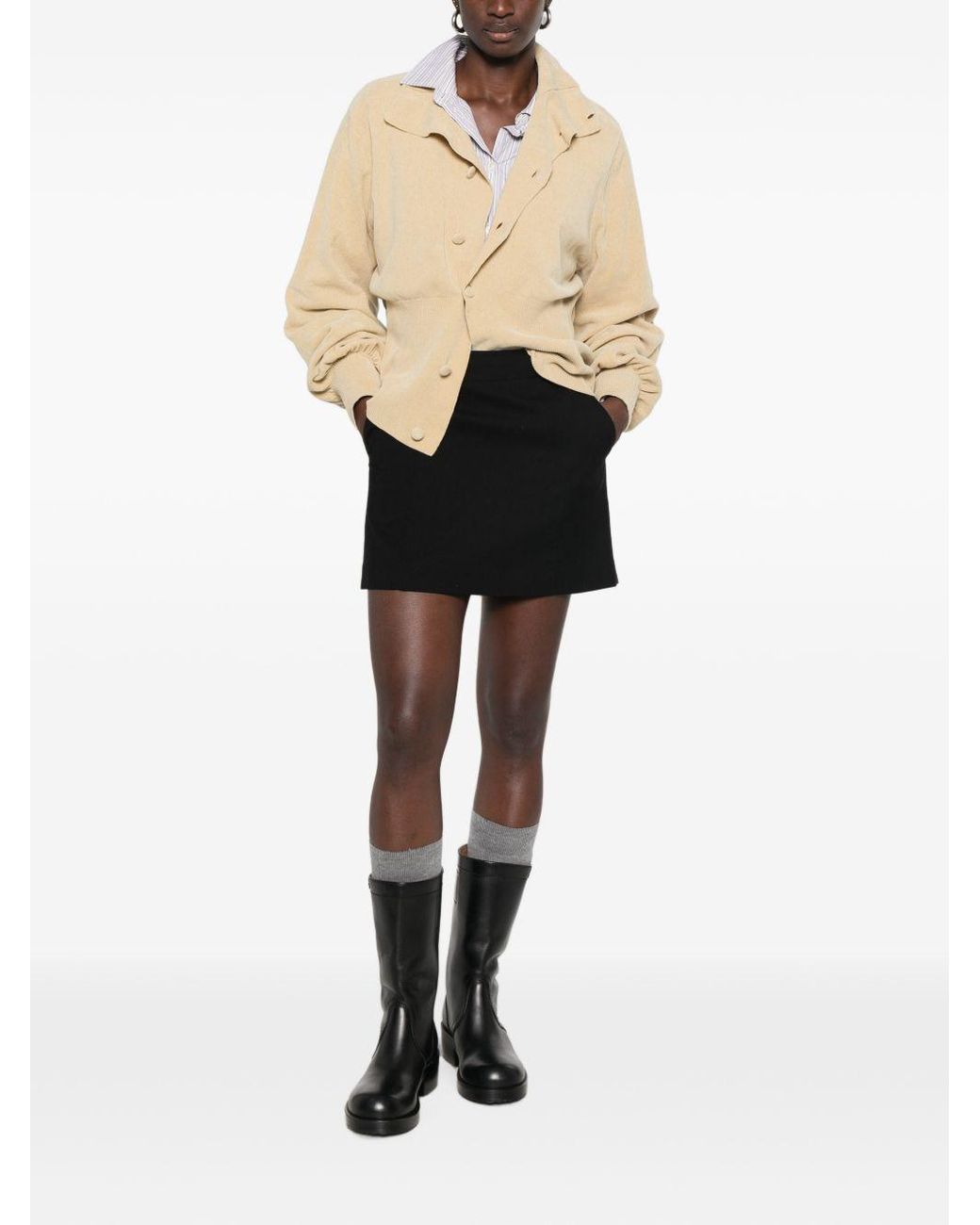 DUNST Black Mini Skirt