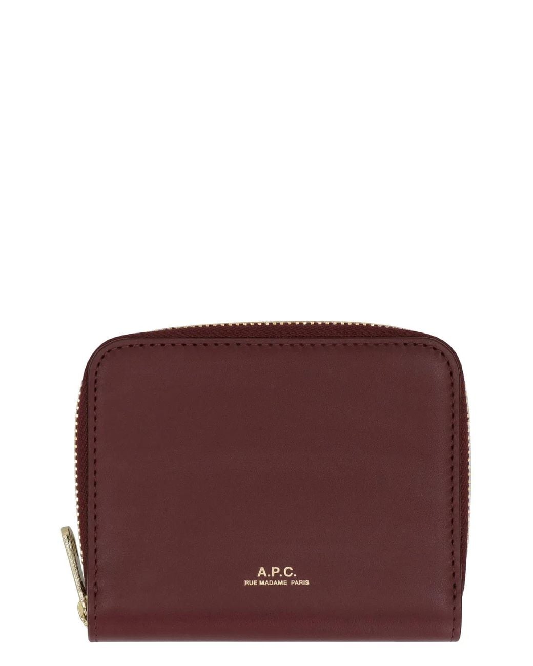 A.P.C. Purple Leather Wallet