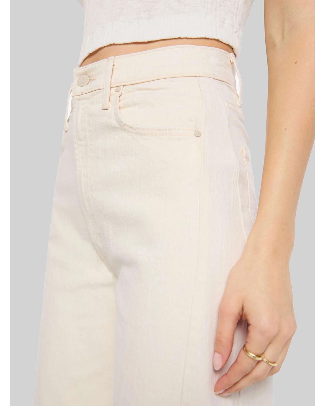 Mother White The Half-Pipe Jeans
