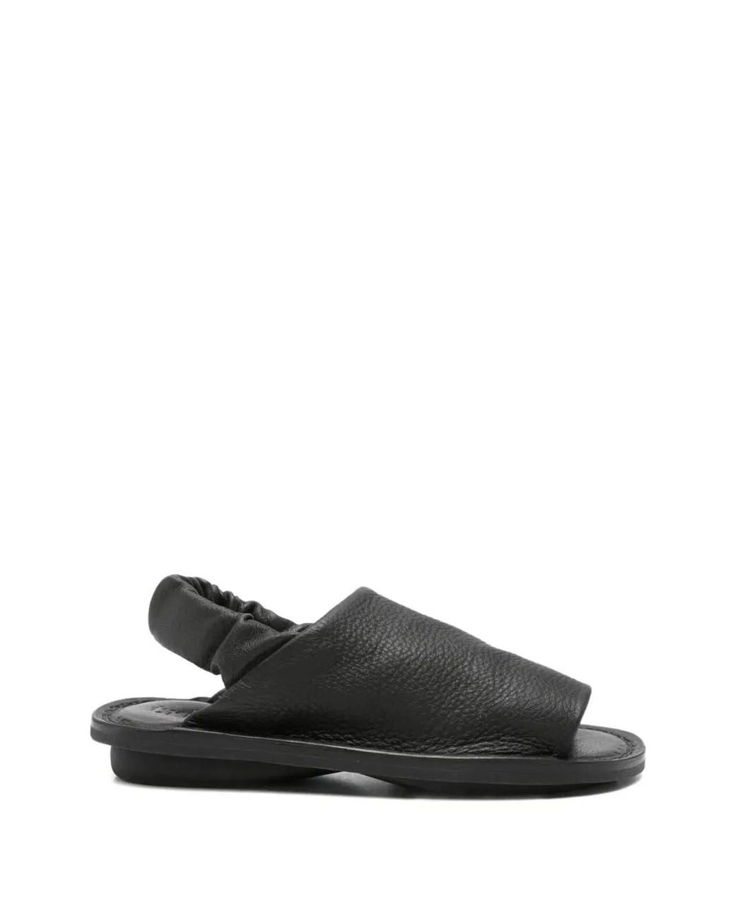 Trippen Black "Nudge" Flat Sandals