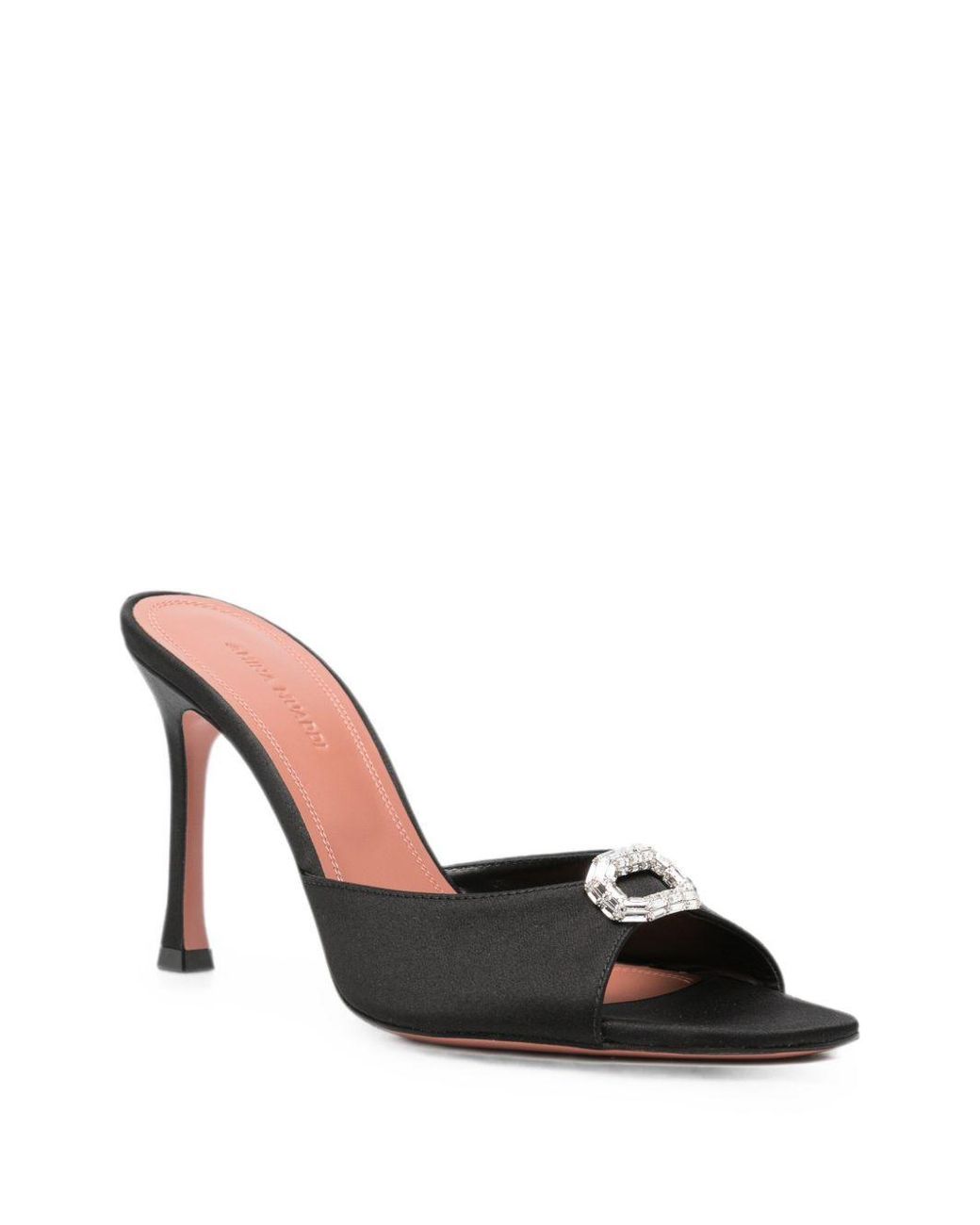 AMINA MUADDI Black Slip On Heels