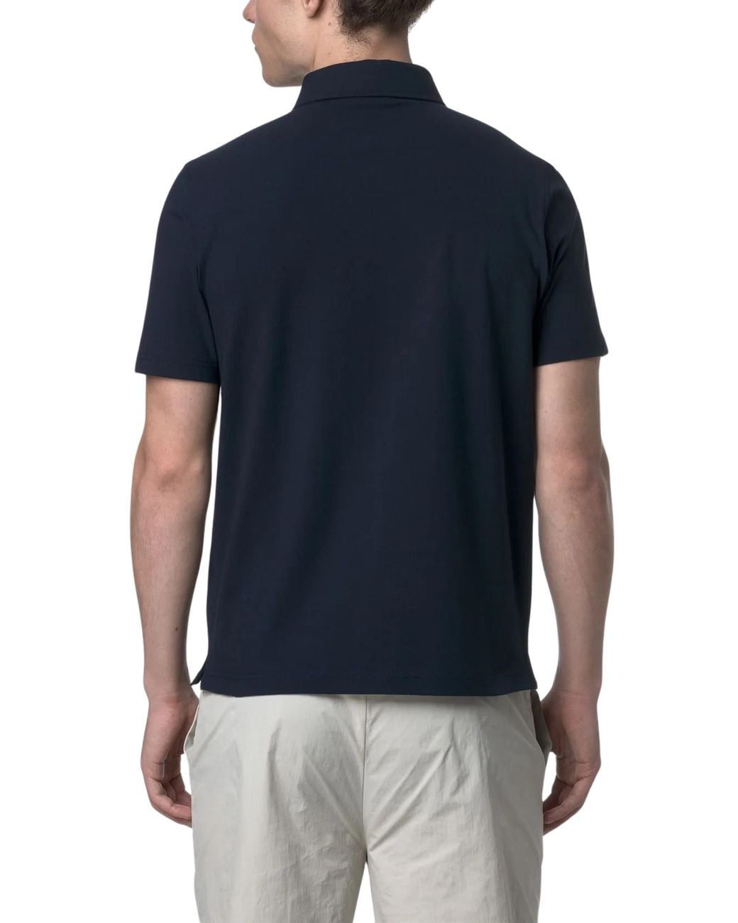 K-Way Blue Vincelle Ice Cotton Polo Shirt for men
