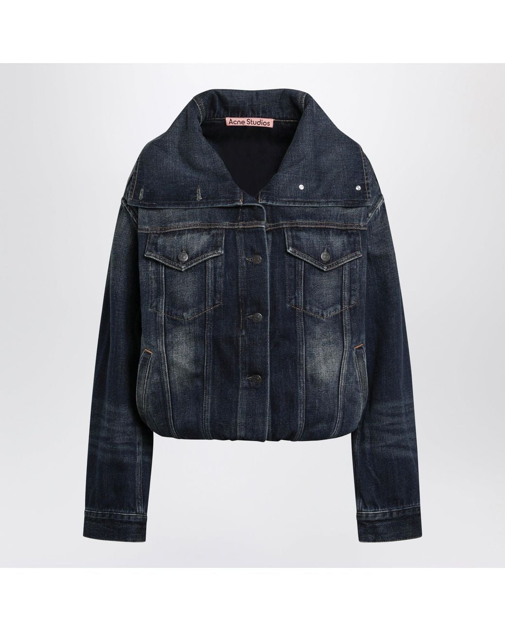 Acne Blue Dark Faded Denim Jacket