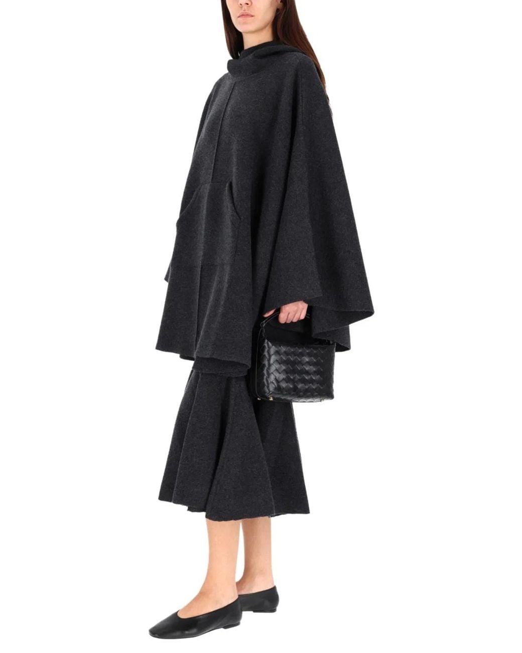 Bottega Veneta Black Cashmere Coat