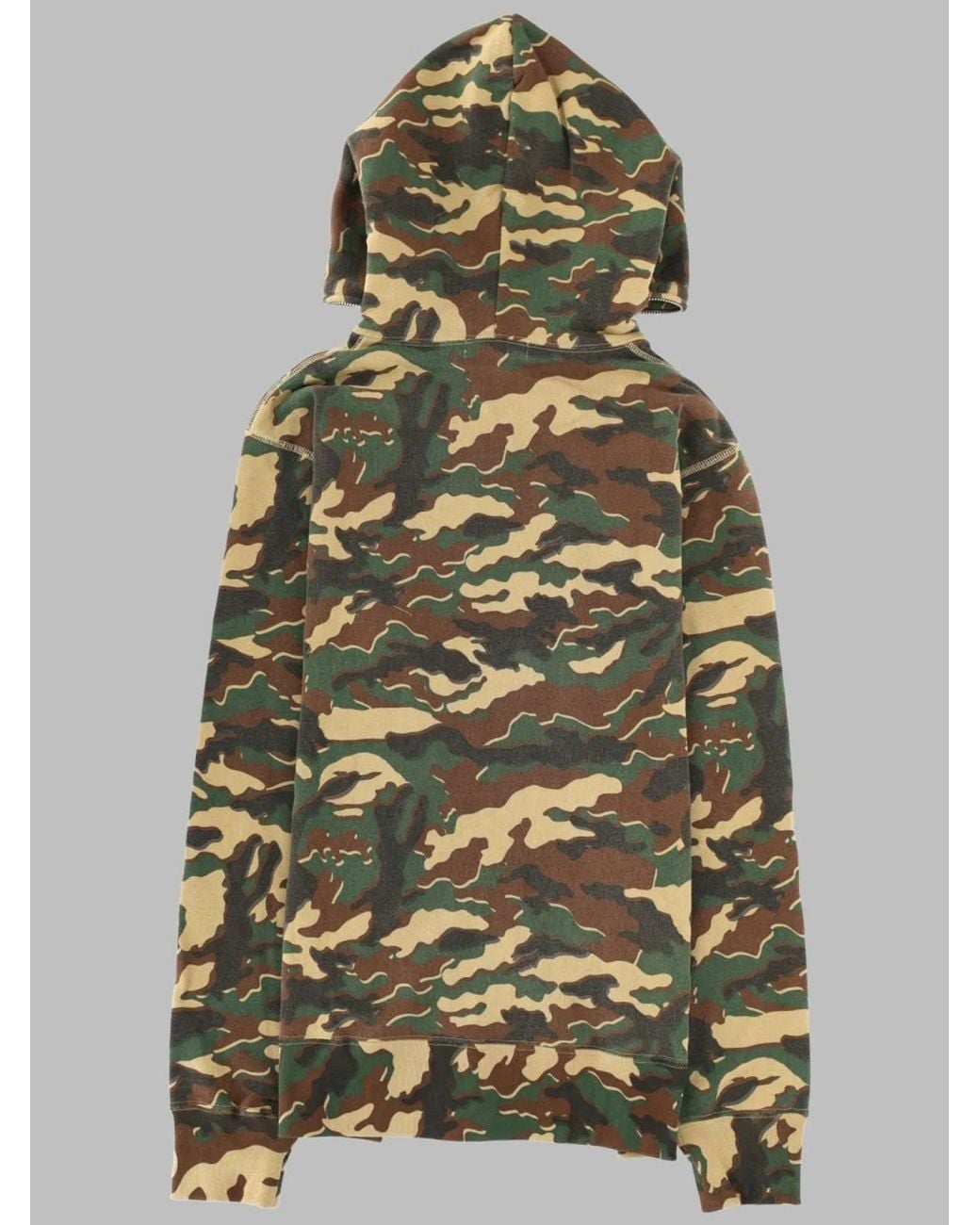A Bathing Ape Green Glitch Woodland Camouflage Full-Zip Hoodie for men