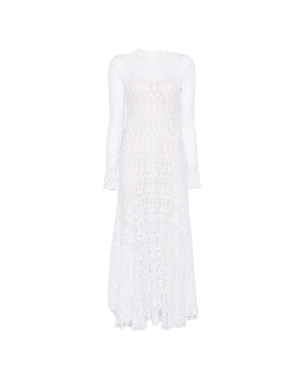 Forte_forte White Lace Long Dress