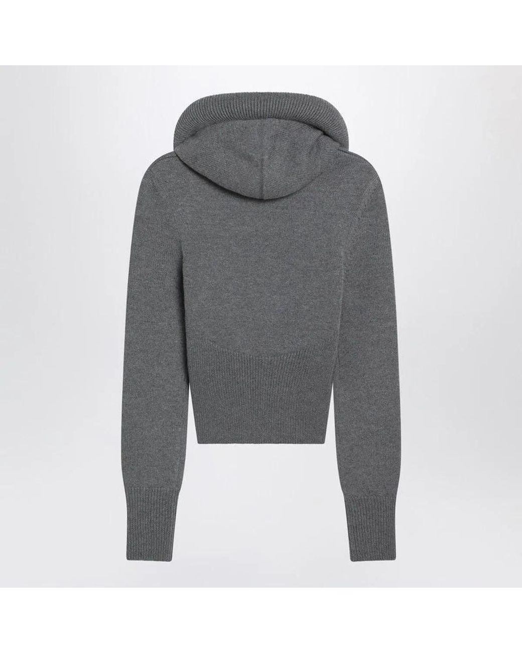 Alaïa Gray Alaia Wool Hoodie