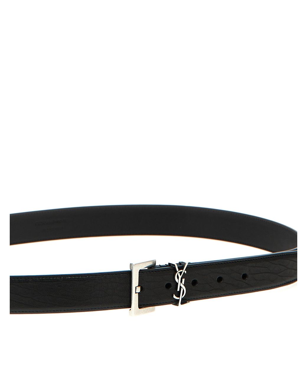 Saint Laurent Black 'Cassandre' Belt for men