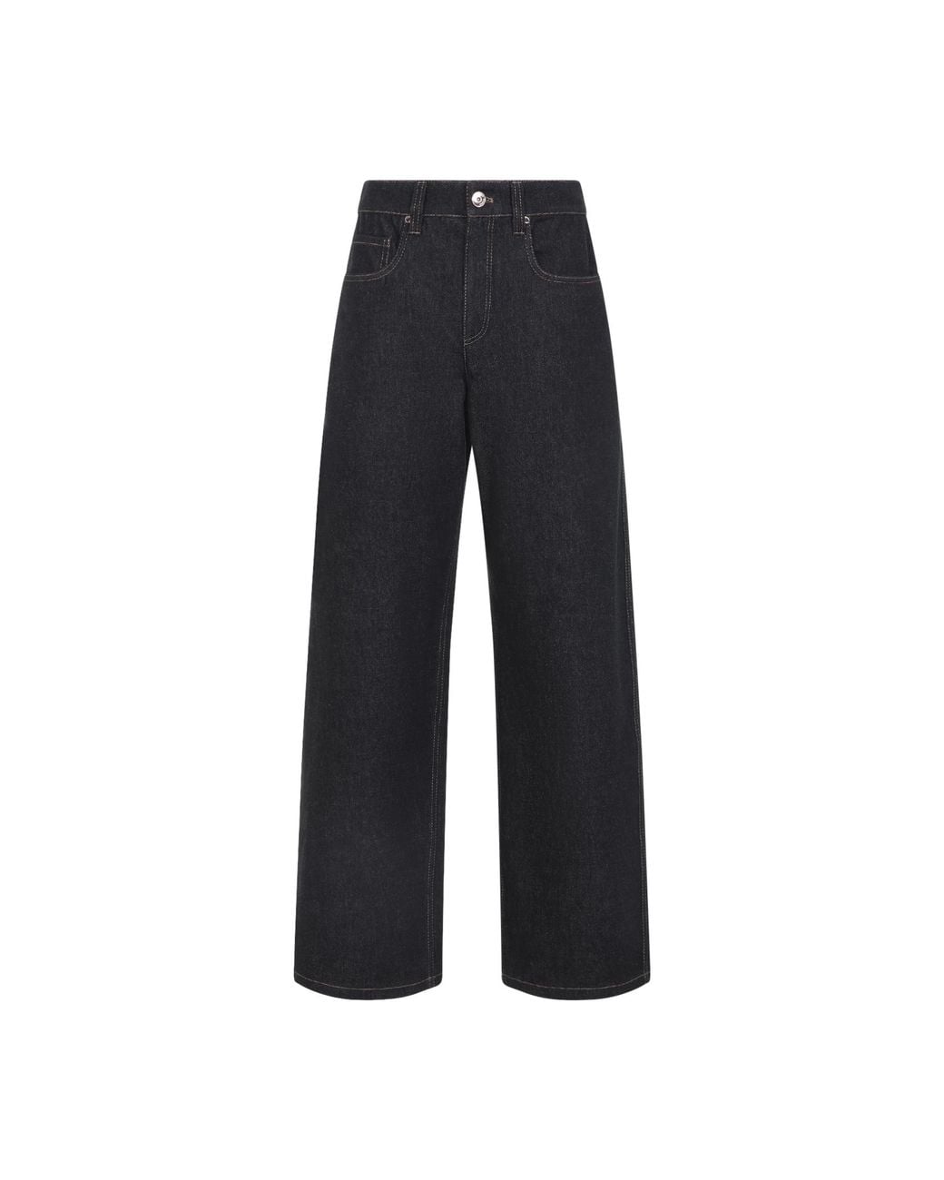 Brunello Cucinelli Blue Cotton Jeans