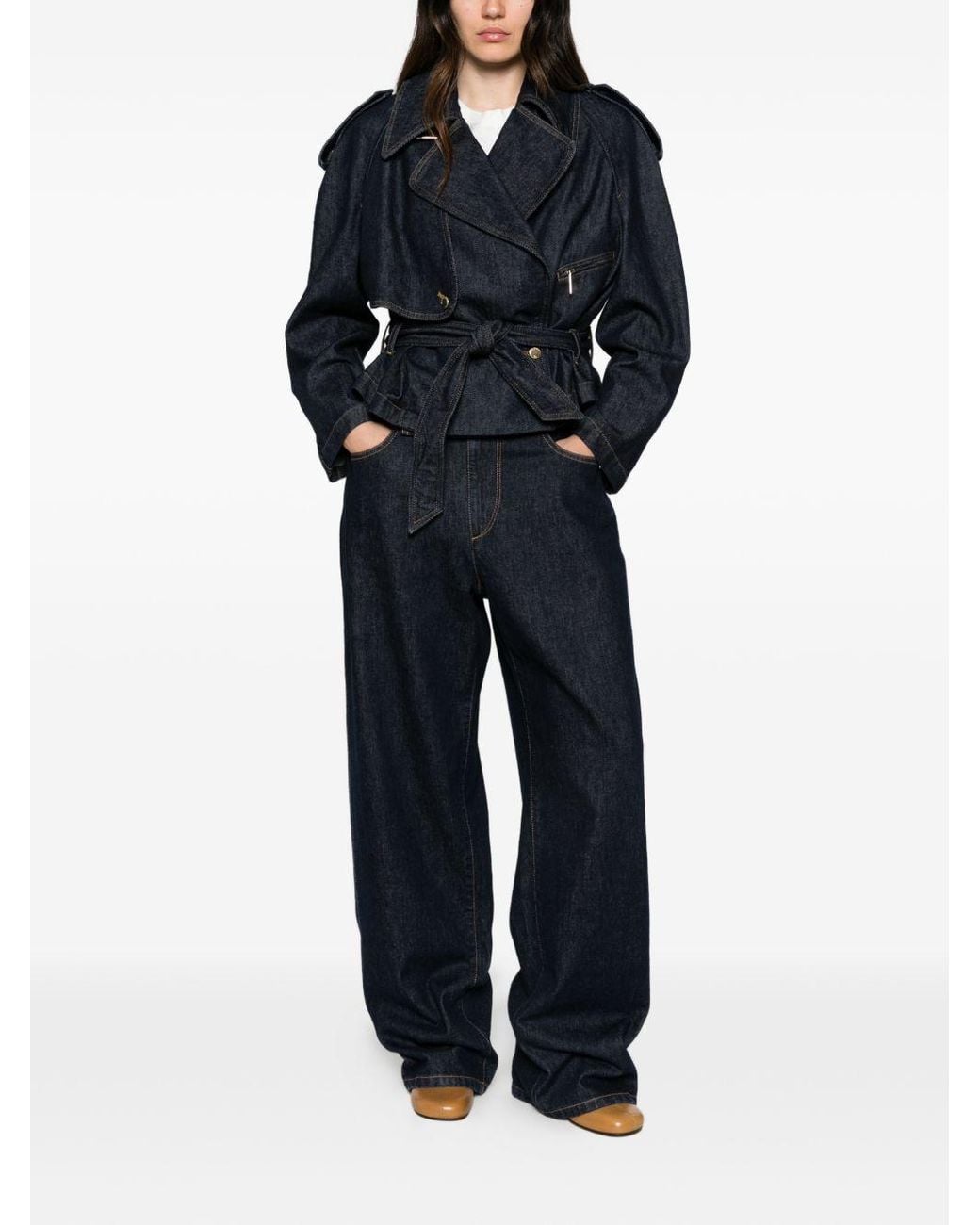 Emporio Armani Blue Denim Cotton Jacket