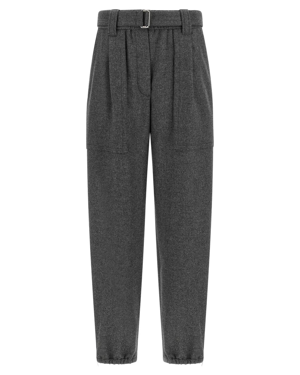 Brunello Cucinelli Gray 'Loose Cargo' Pants