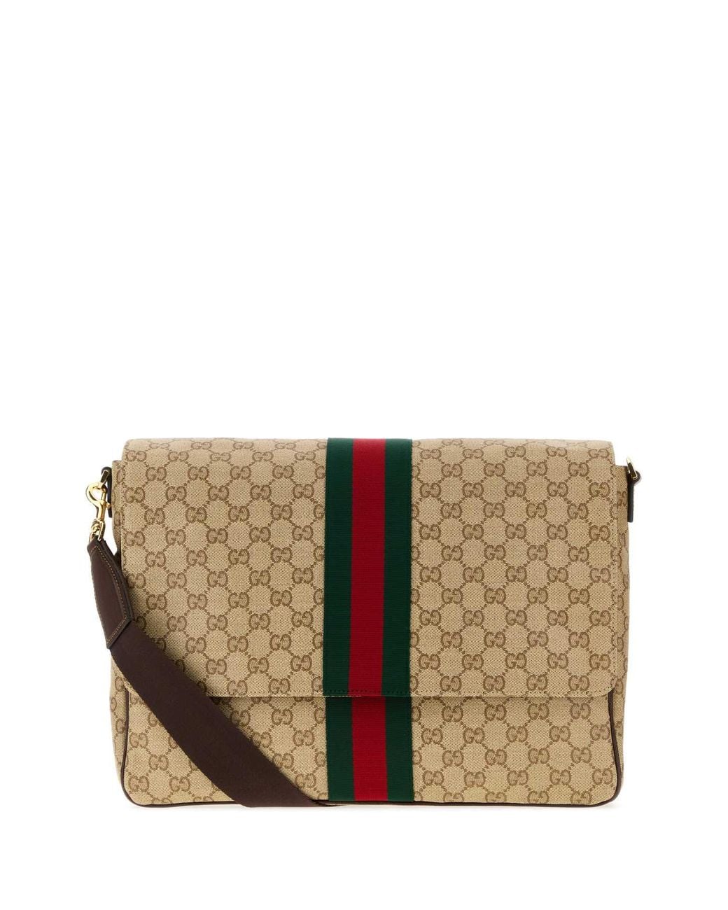 Gucci Brown Gg Canvas Crossbody Bag for men