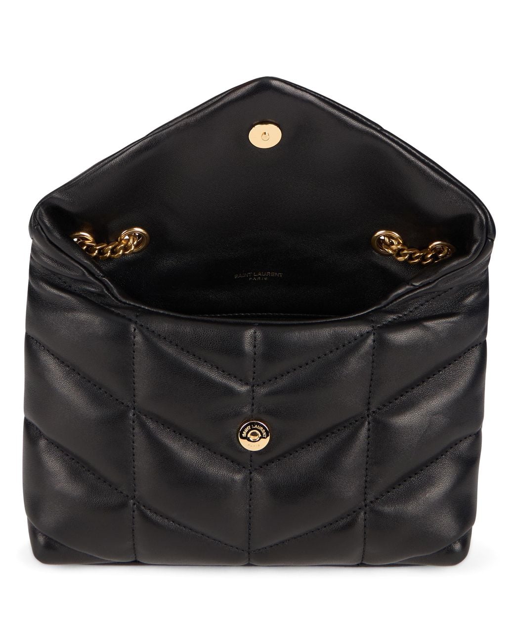 Saint Laurent Black Puffer Toy Shoulder Bag